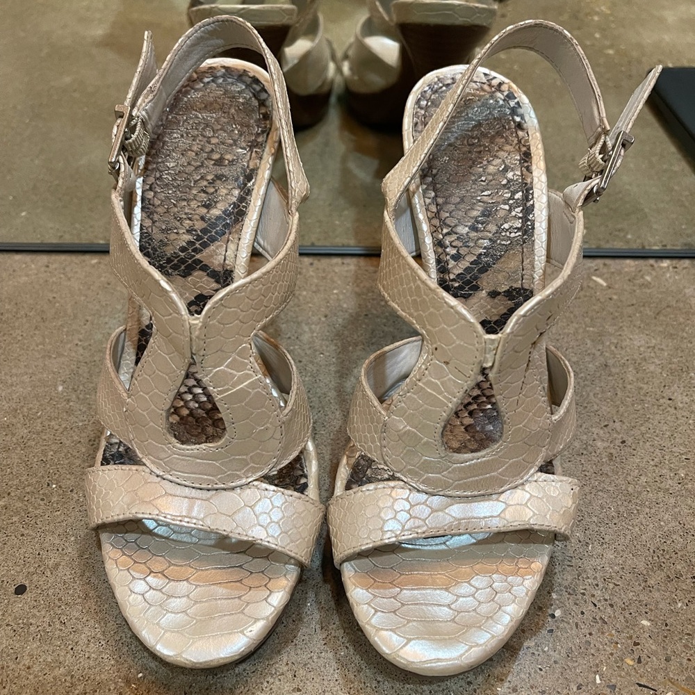 Snakeskin heels